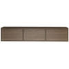 TV-LOWBOARD hängend, 3 Klappen, Walnuss, 150 cm - Dunkelbraun, Holzwerkstoff (150.1/30/30cm) - Selsey