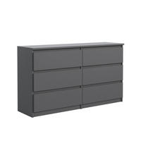 KOMODA - antracitová, kompozitné drevo (100/79/39cm) - RAUMHIRSCH FURNITURE