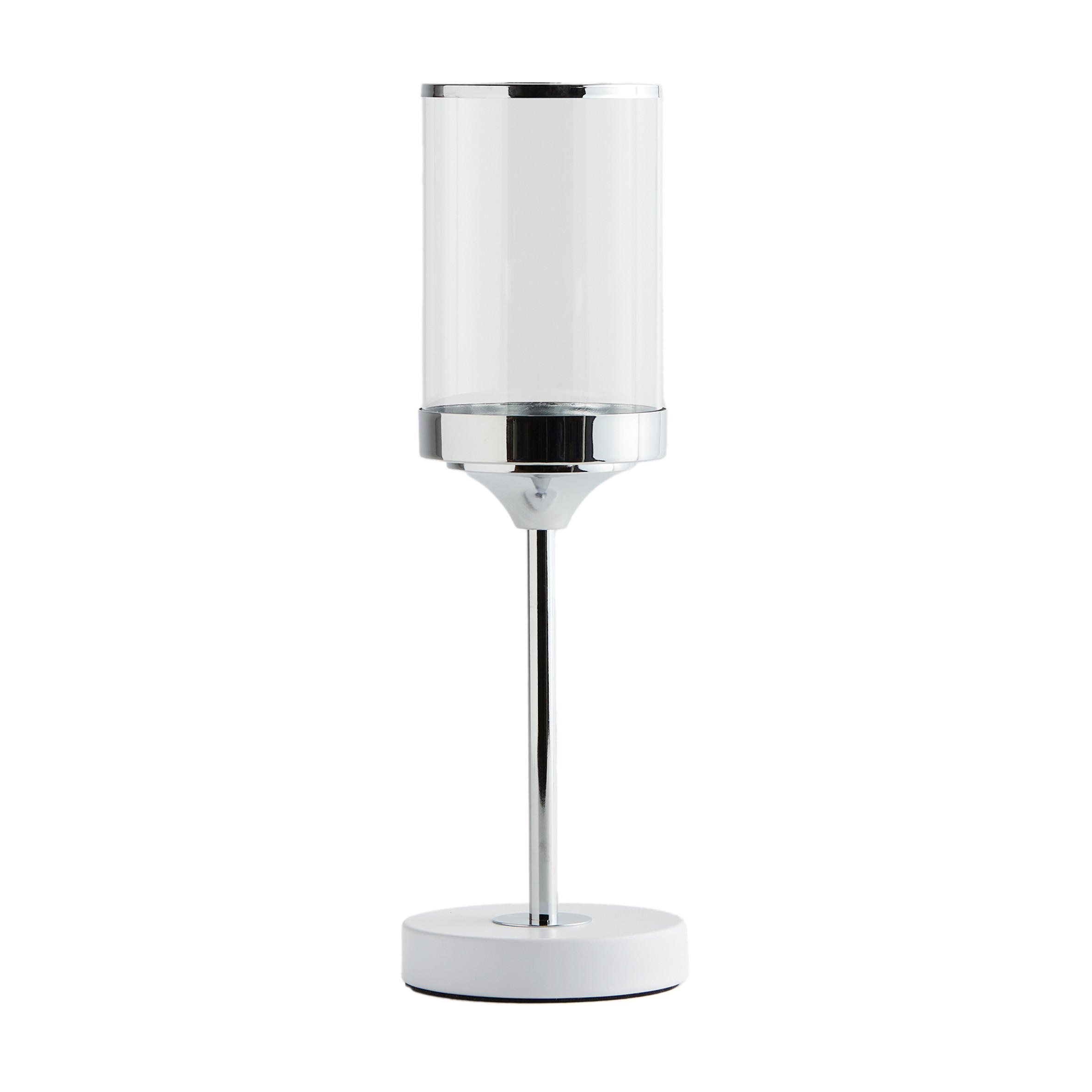 KERZENSTÄNDER Enlaceso - Silberfarben, Metall (12/37.5/12cm) - home&you