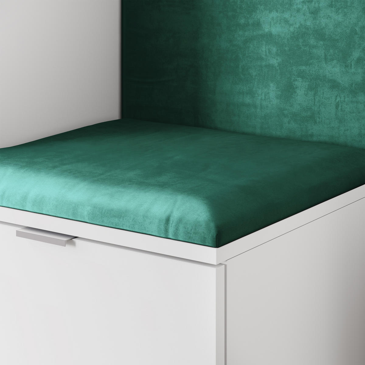 GARDEROBENSCHRANK VIRA 95/181/51 cm Modern Garderobe-Set Weiß - Weiß/Grün, Holzwerkstoff (95/181/51cm) - MASSENO