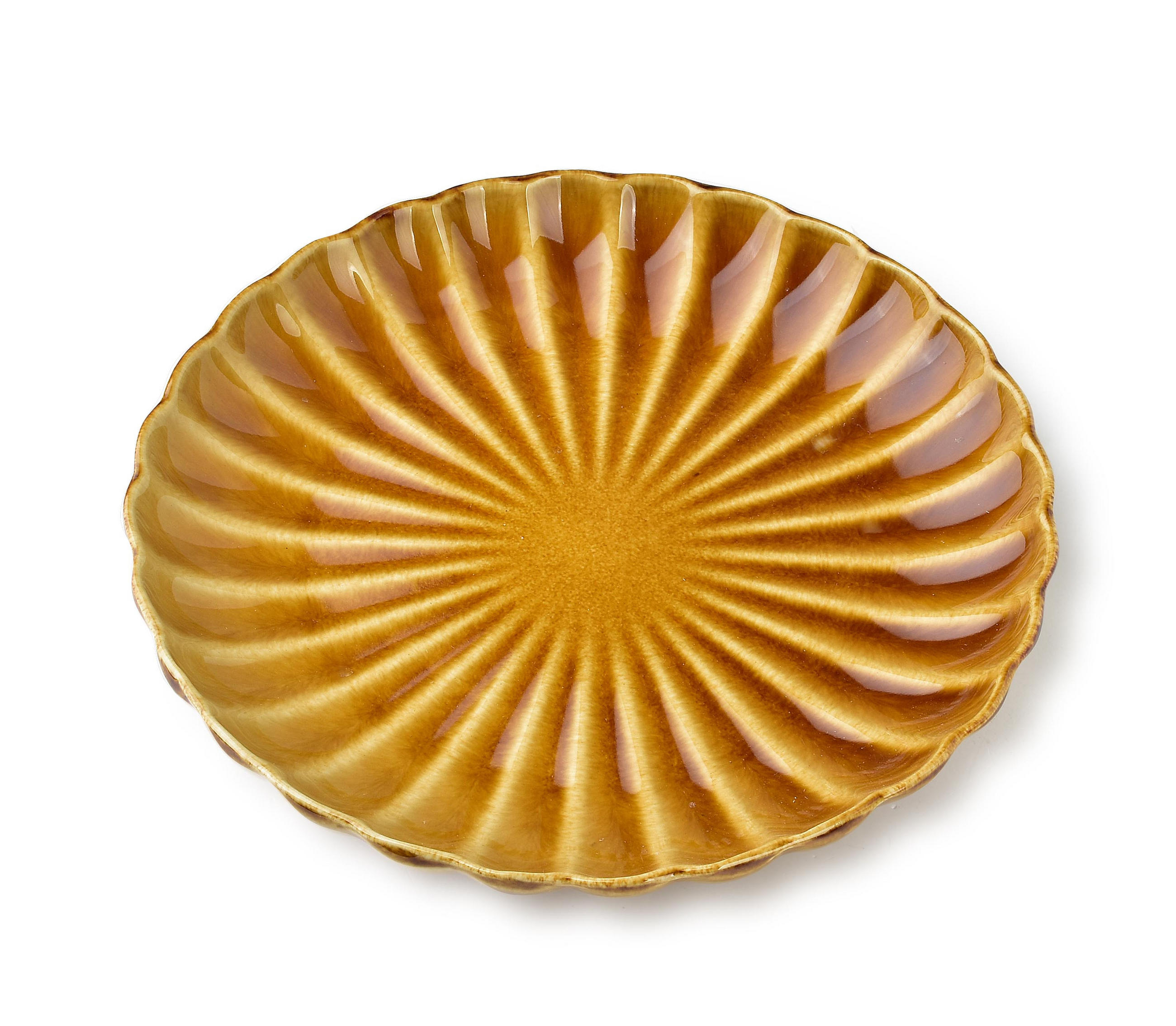 DESSERTTELLER Evie Evie Honig 20.5/20.5/3 cm Keramik - Honig, Keramik (20.5cm) - Mondex