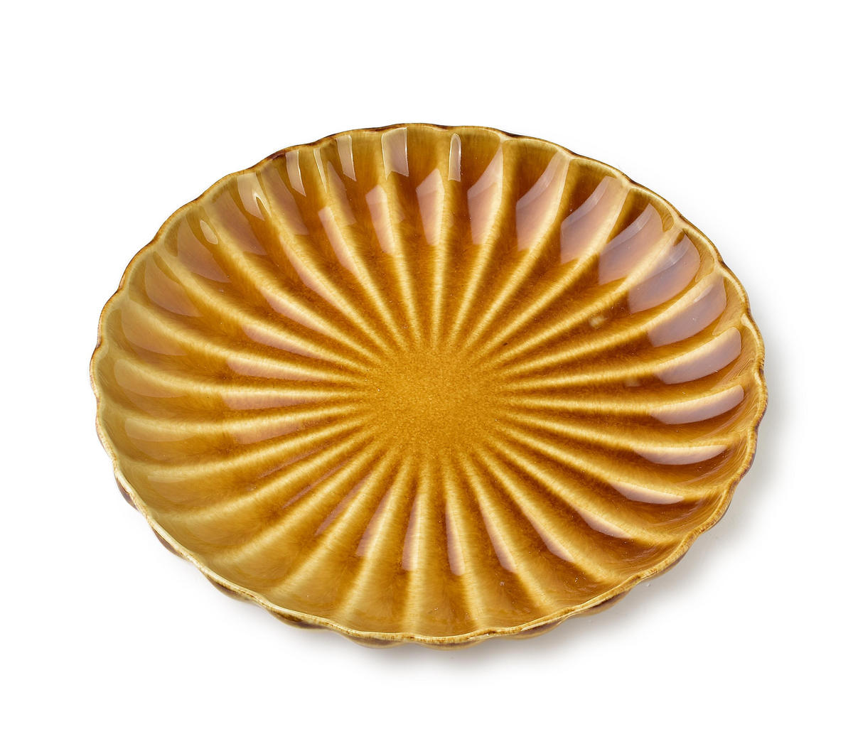 DESSERTTELLER Evie Evie Honig 20.5/20.5/3 cm Keramik - Honig, Keramik (20.5cm) - Mondex