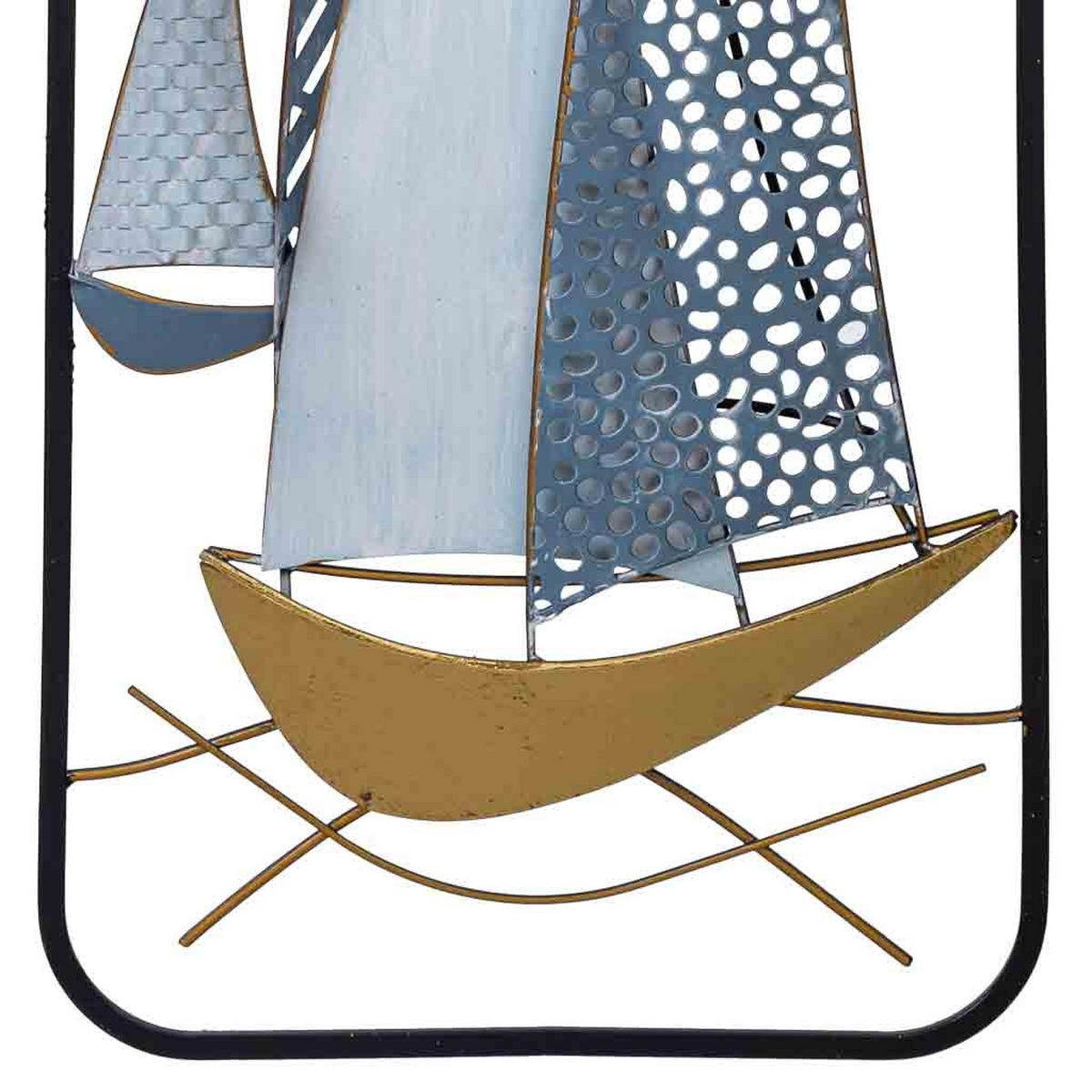 WANDDEKO-OBJEKT aus Metall, 31x90x4cm - Multicolor, Metall (31.1/3.8/89.5cm) - Wanderlust