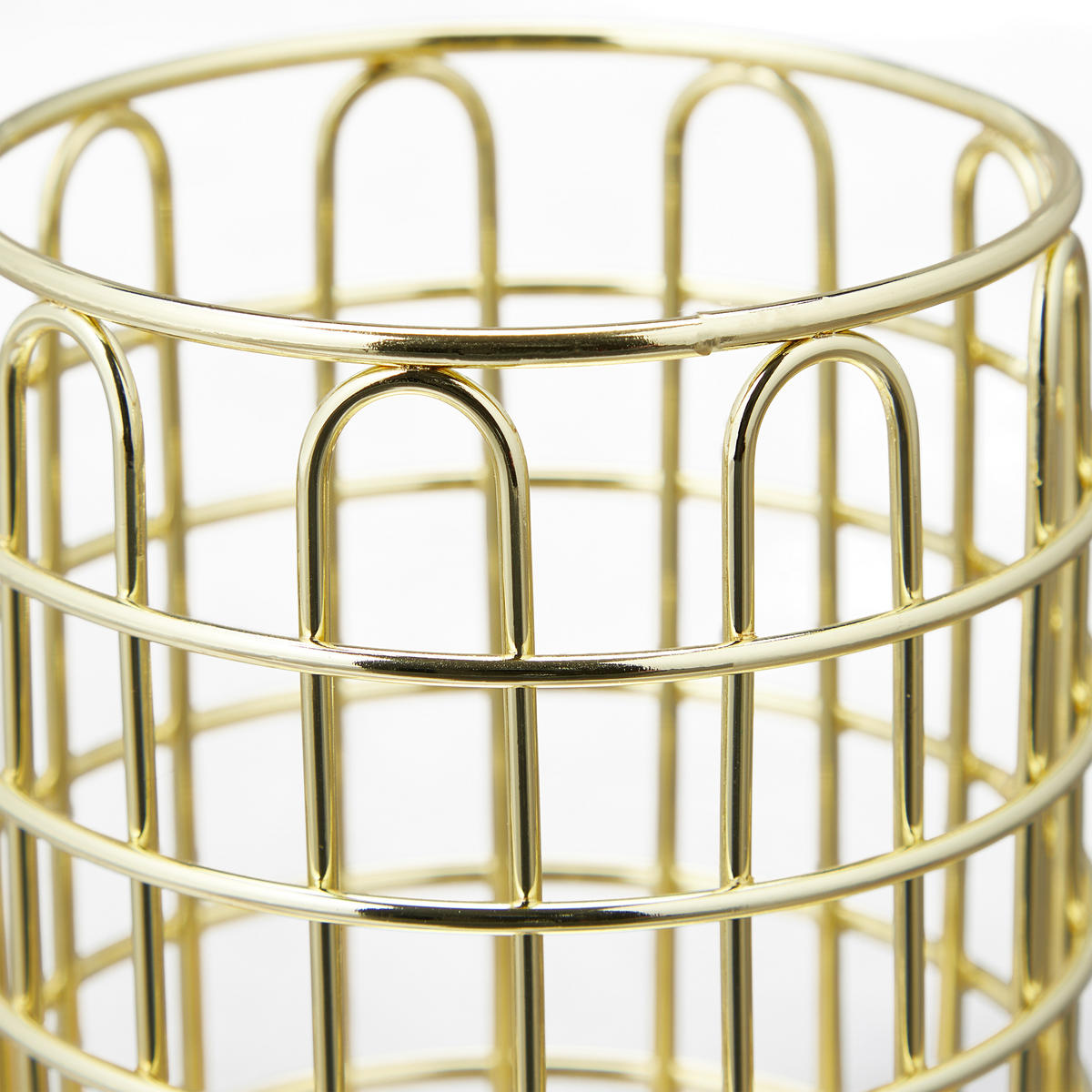 STIFTEHALTER - Goldfarben, Metall (8/10/8cm) - Relaxdays