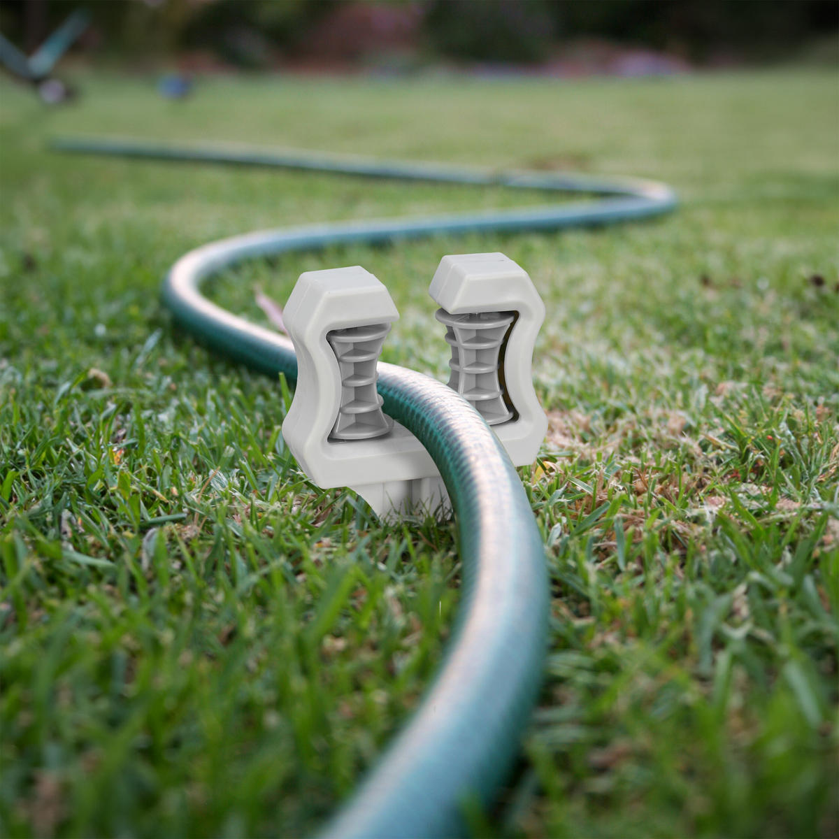 5XSCHLAUCHFÜHRUNG - Grau, Kunststoff (10/26/3.5cm) - Relaxdays