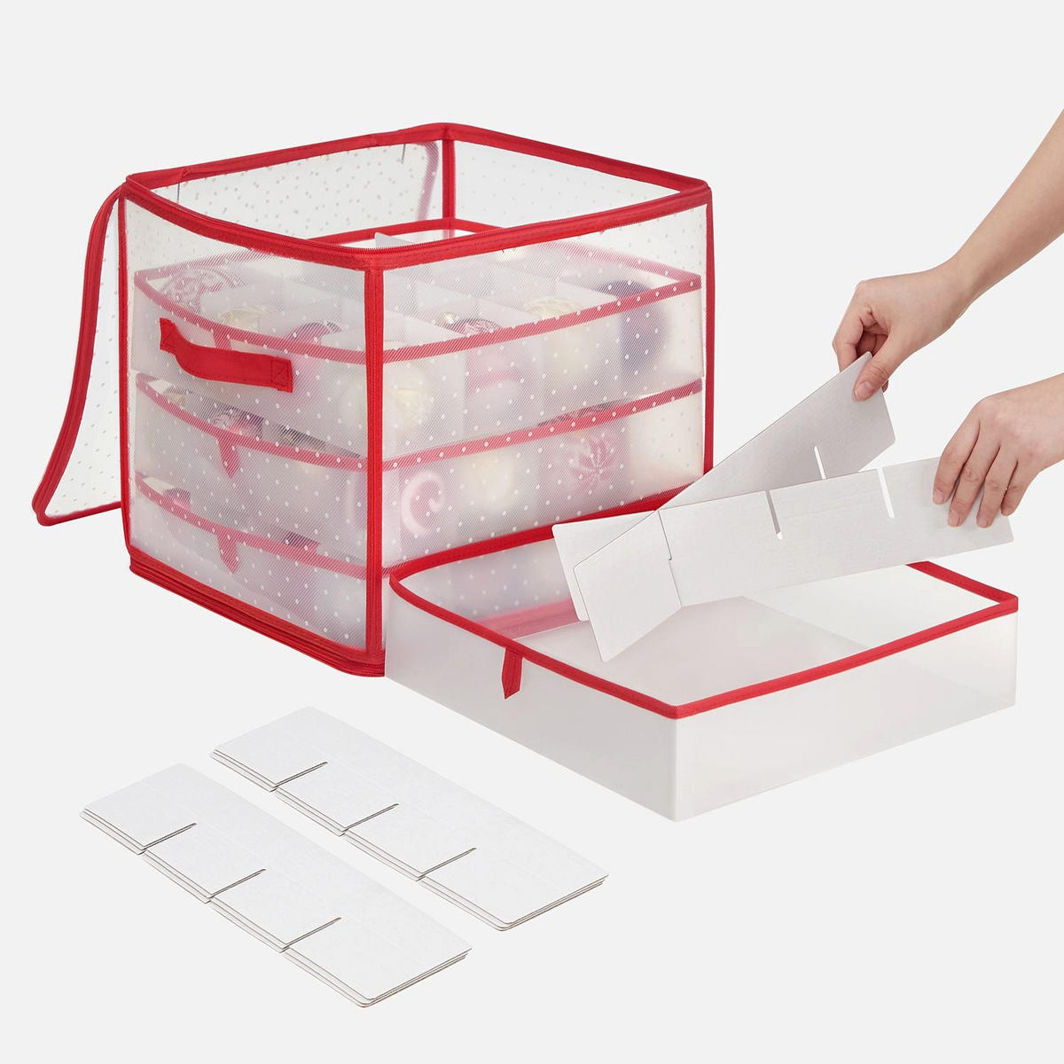 AUFBEWAHRUNGSBOX TALLINN - Rot, Kunststoff (34.5/34/34.5cm) - Hansiro