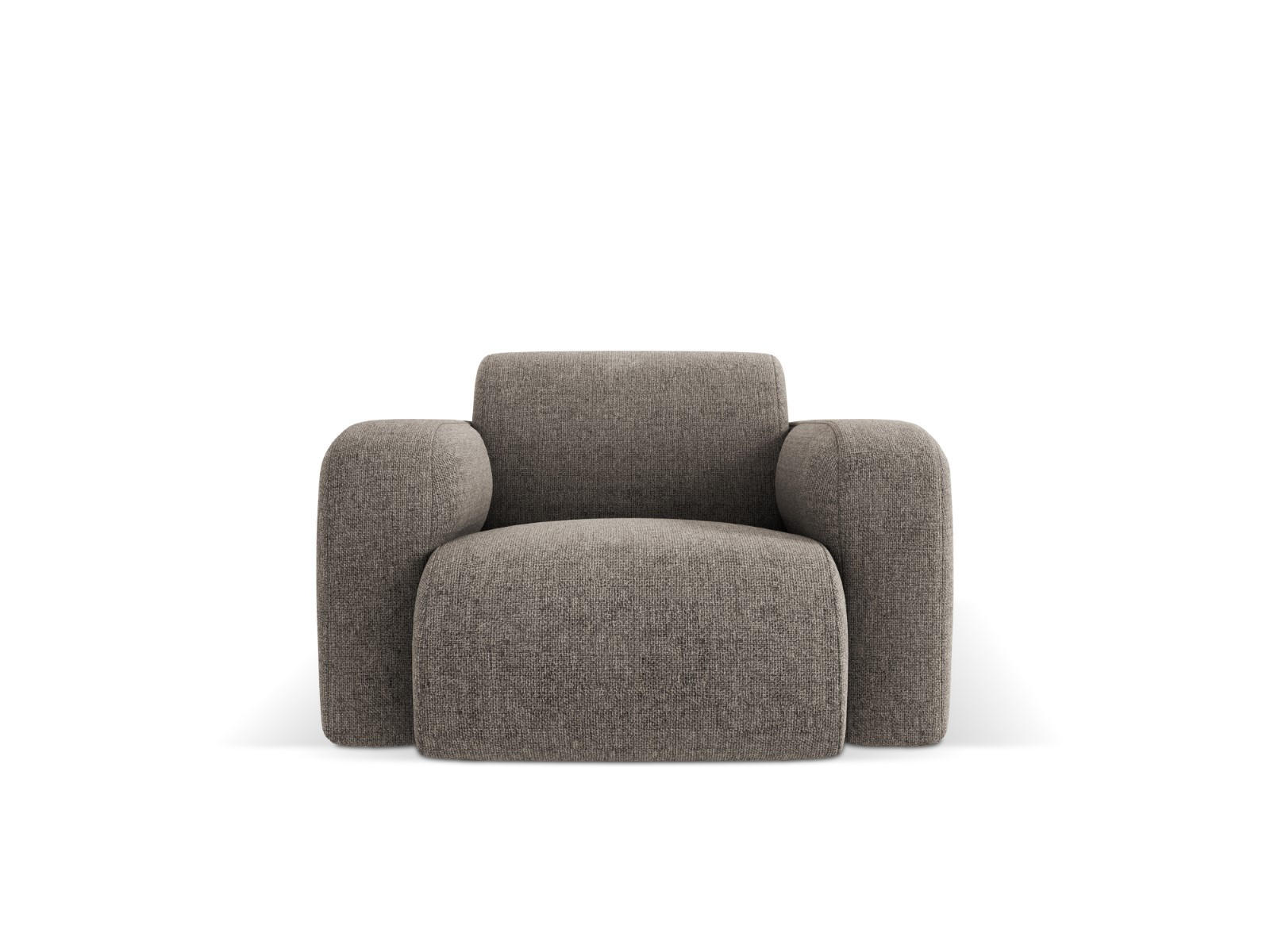 SESSEL Molino aus Chenille-Stoff grau - Grau, Textil (95/72/105cm) - Micadoni