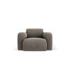 SESSEL Molino aus Chenille-Stoff grau - Grau, Textil (95/72/105cm) - Micadoni