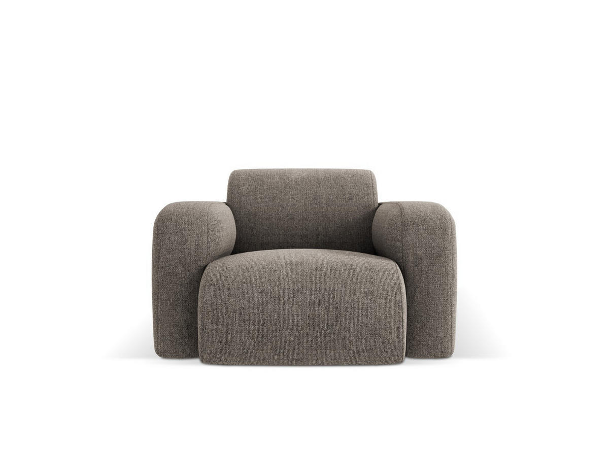 SESSEL Molino aus Chenille-Stoff grau - Grau, Textil (95/72/105cm) - Micadoni