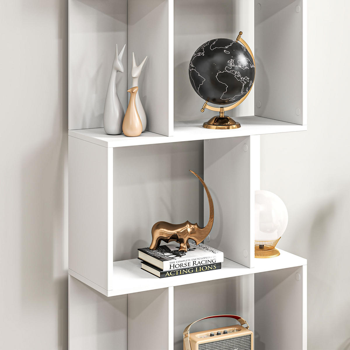 BÜCHERREGAL 60/24/184,5 cm weiß - Weiß, Karton (60/184.5/24cm)