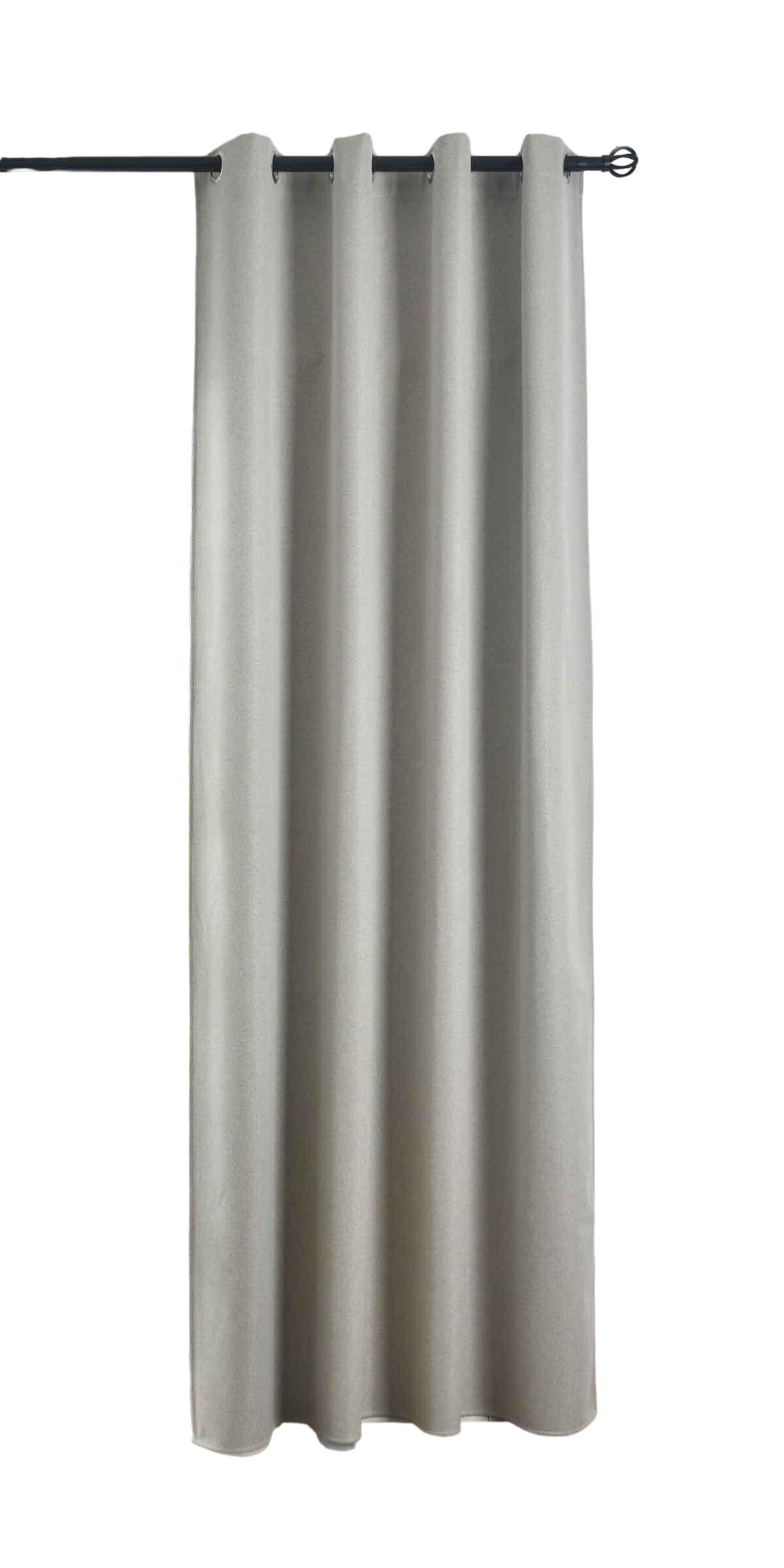 VORHANG MÜNCHEN DARK HxB 225x145 cm Sand - Sandfarben, Textil (145/225/225cm) - Gardinenbox