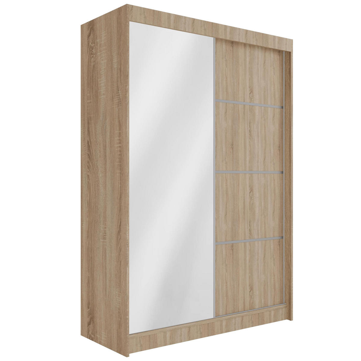 KLEIDERSCHRANK PAOKI - 120 cm - Sonoma Eiche - Sonoma Eiche, Holzwerkstoff (120/215/61cm) - ALTDECOR