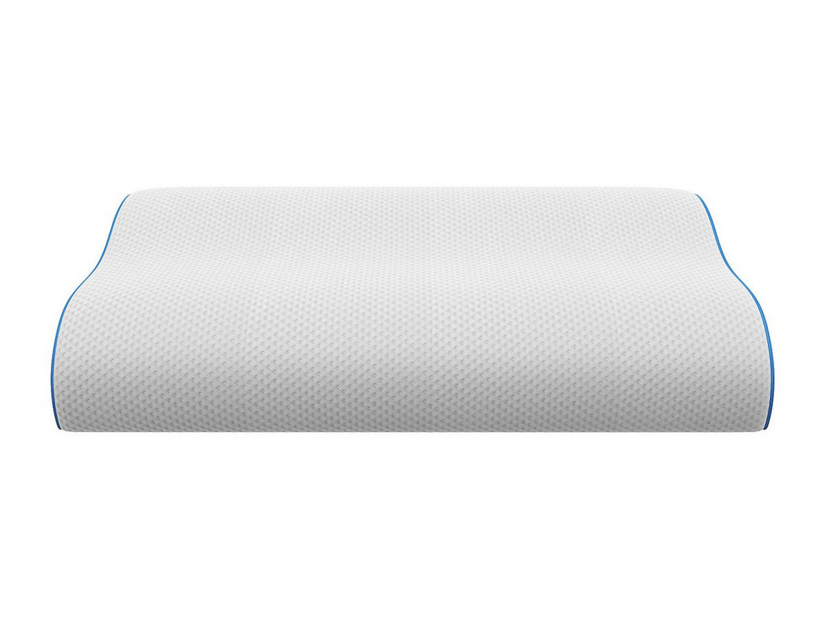 ERGONOMISCHES Kopfkissen fest - Memory Schaum - Mit abnehmbarem Bezug - 38 kg/m³ - 40 x 60 - Weiß - CORVICA - Weiß, Textil (60/40cm) - Vente-Unique