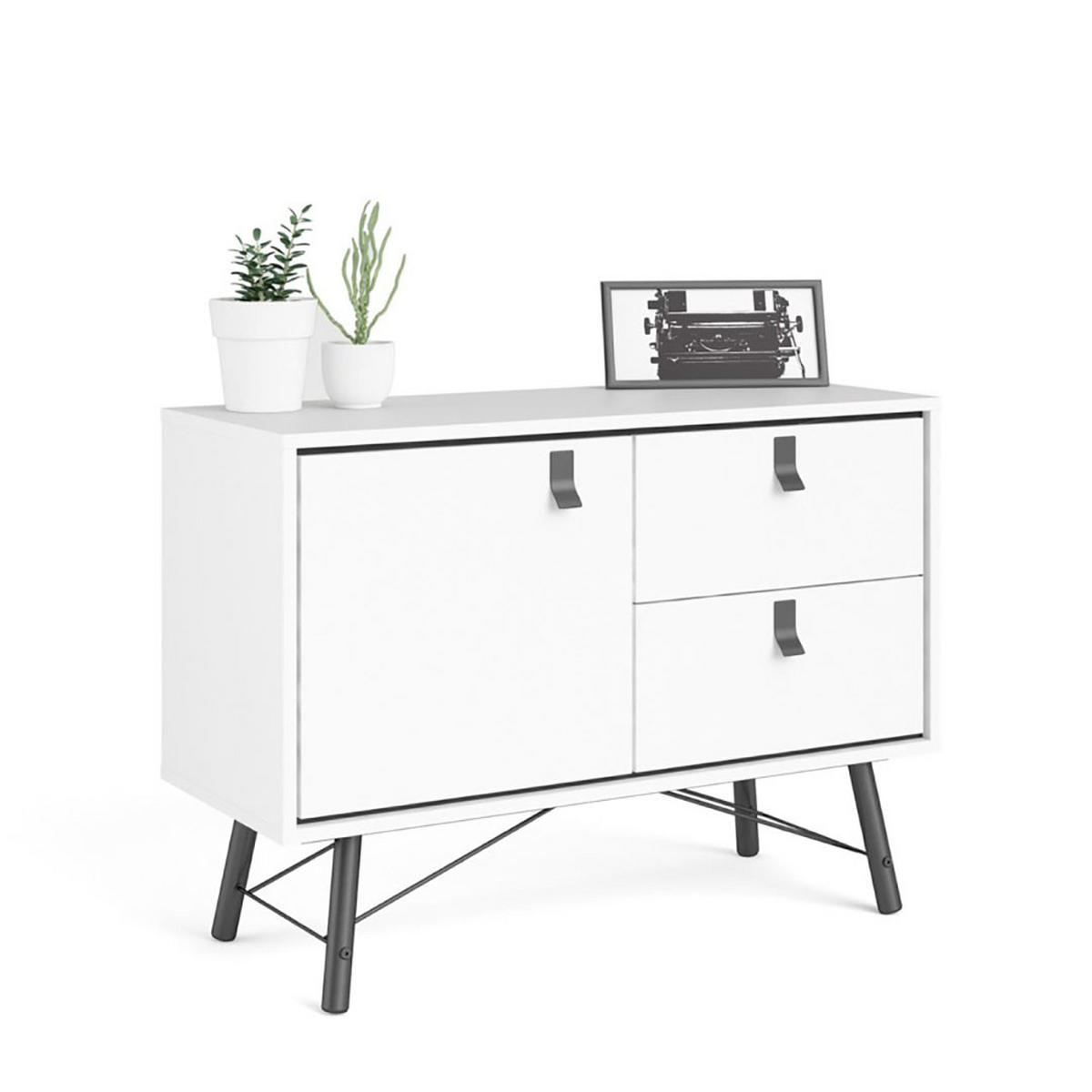 SIDEBOARD weiss - Weiß, Holzwerkstoff (40/72/102cm) - ebuy24