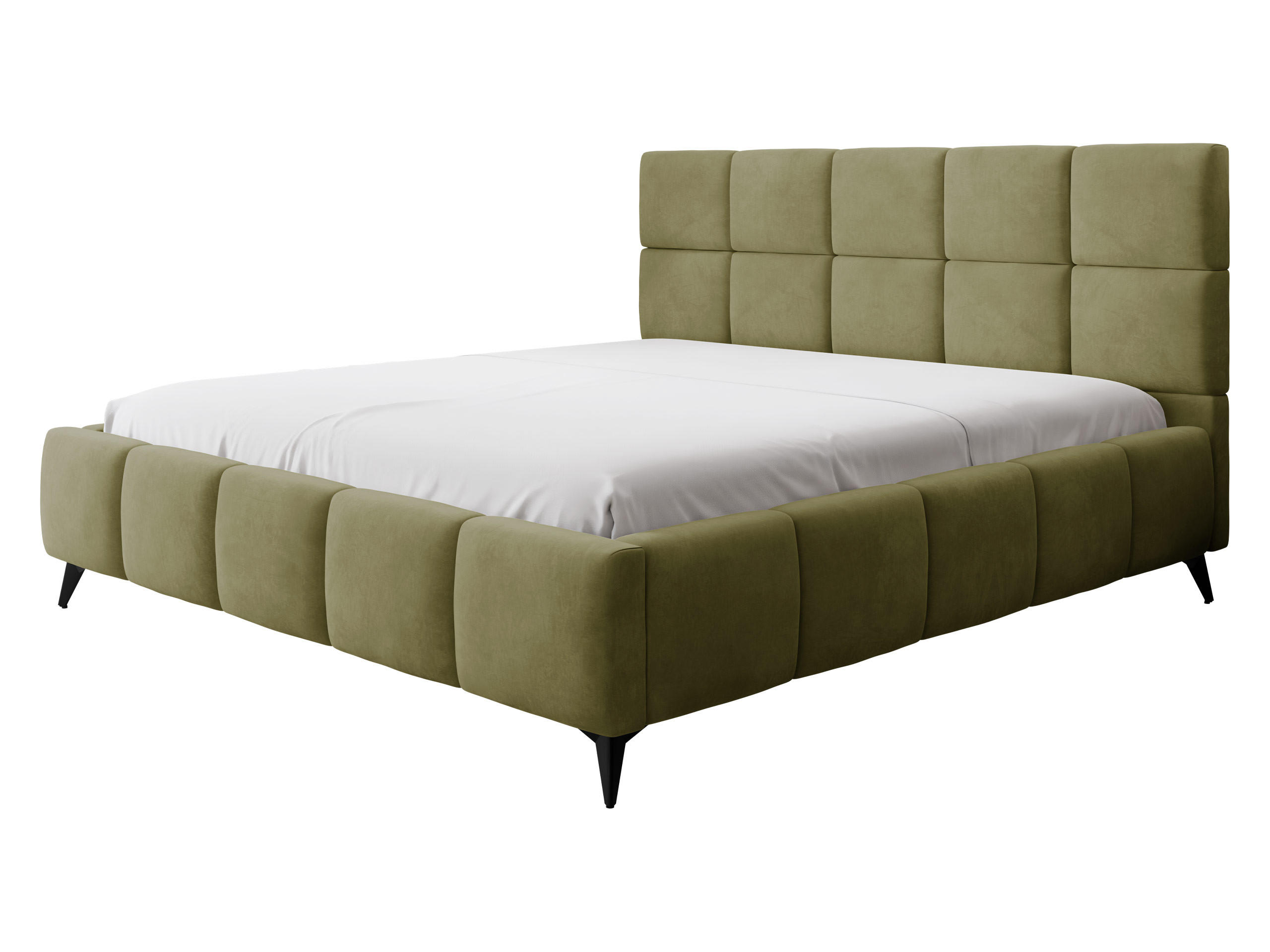 POLSTERBETT Amber - Schwarz/Naturfarben, Holzwerkstoff/Textil (160/200cm) - MIRJAN24