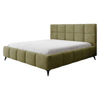 POLSTERBETT Amber - Schwarz/Naturfarben, Holzwerkstoff/Textil (160/200cm) - MIRJAN24