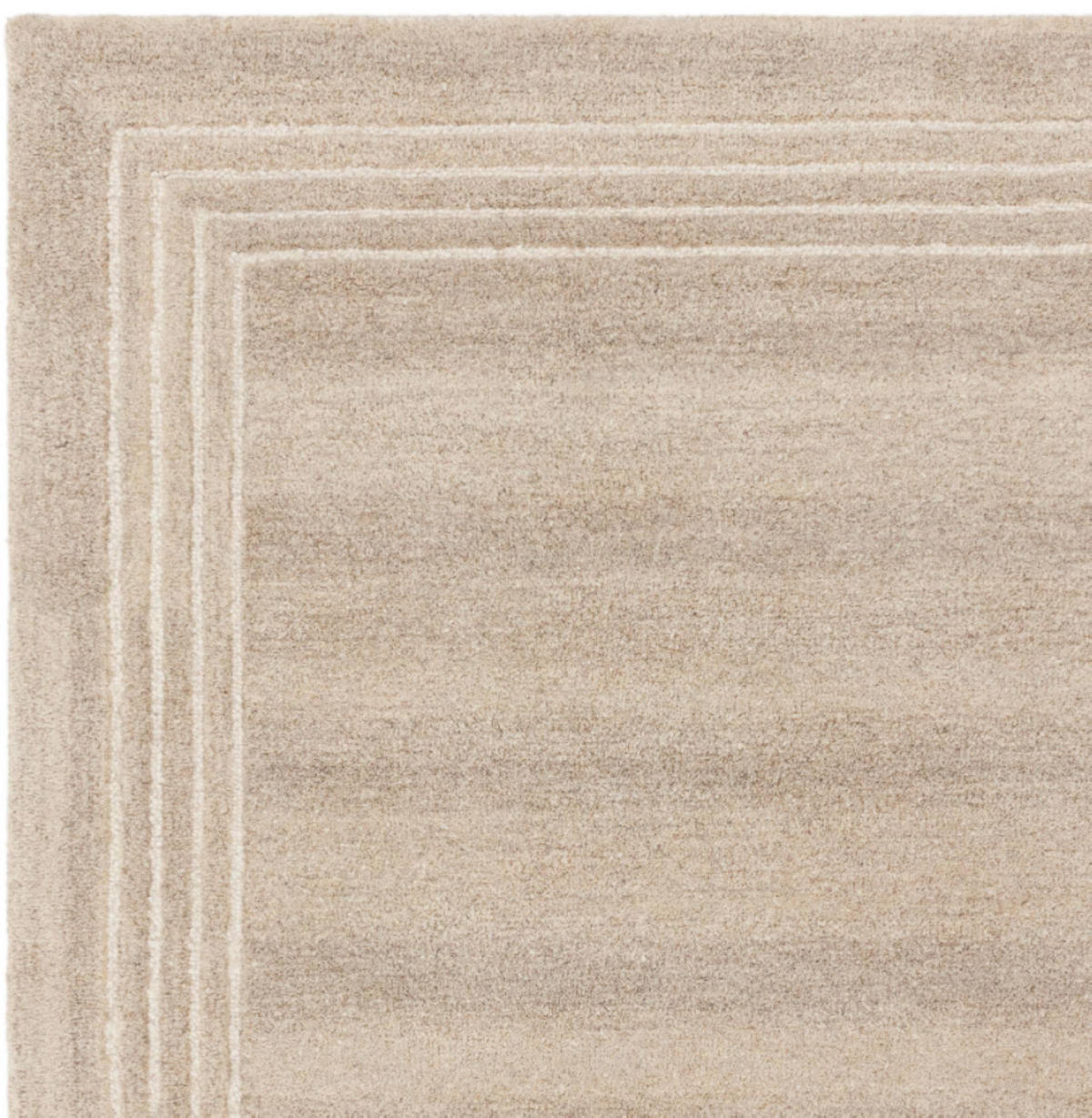 TEPPICH modern reine Wolle LORO Beige 160 x 230 cm - Beige, Naturmaterialien (160/230cm) - Novatrend