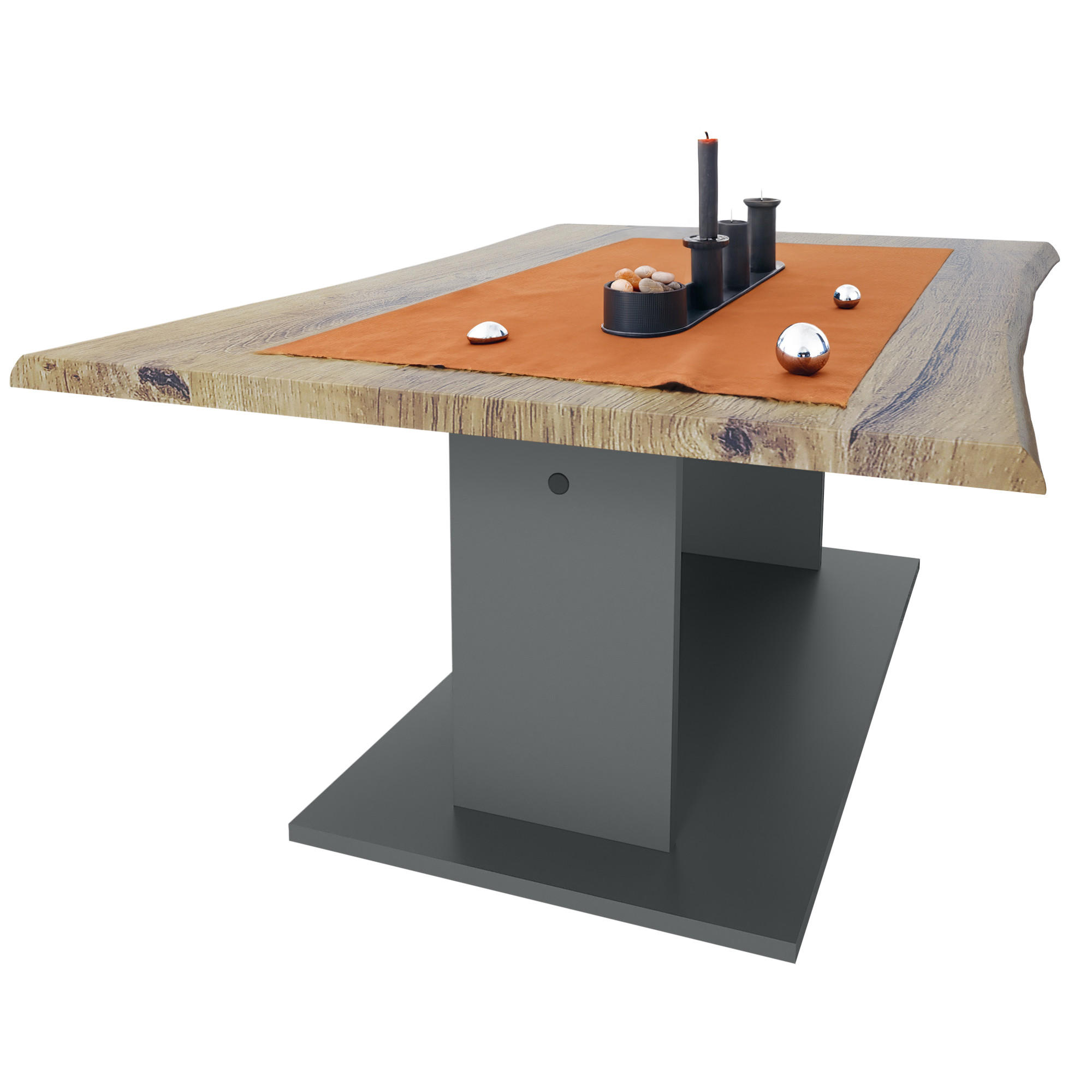 COUCHTISCH Melo Eiche Ribbeck - Alteiche, Holzwerkstoff (67.5/102/40cm) - Vladon