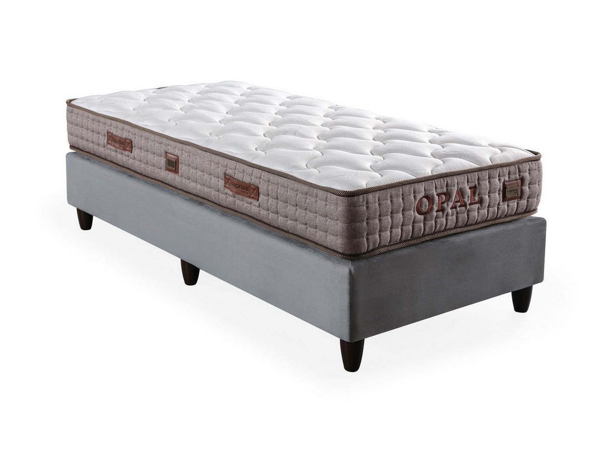 POLSTERBETT Opal Braun 100x200 Braun - Braun, Textil/Metall (100/200cm) - Villa Möbel