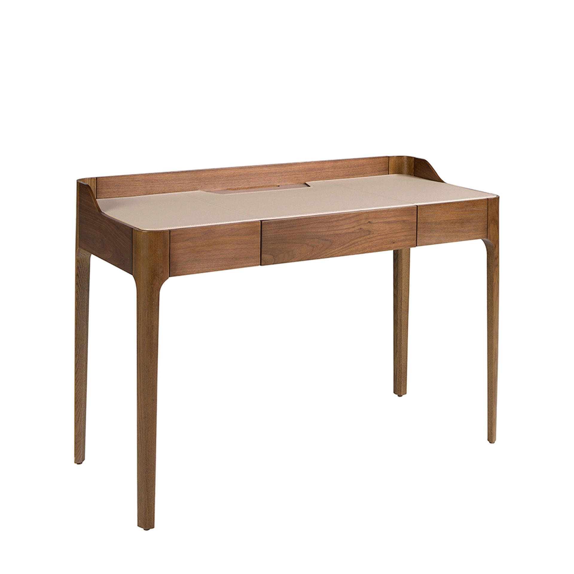 Angel Cerda Schreibtisch Walnuss, Creme 116x82x55 cm