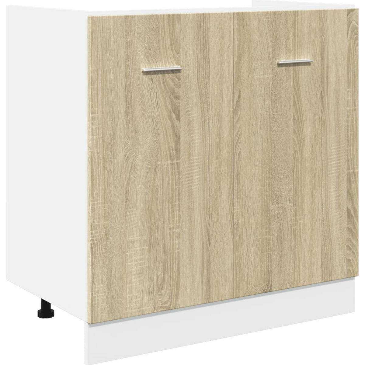 KÜCHENSCHRANK-SET 4Er Set Lyon Sonoma-Eiche Holzwerkstoff - Braun, Holzwerkstoff (80/81.5/46cm) - vidaXL