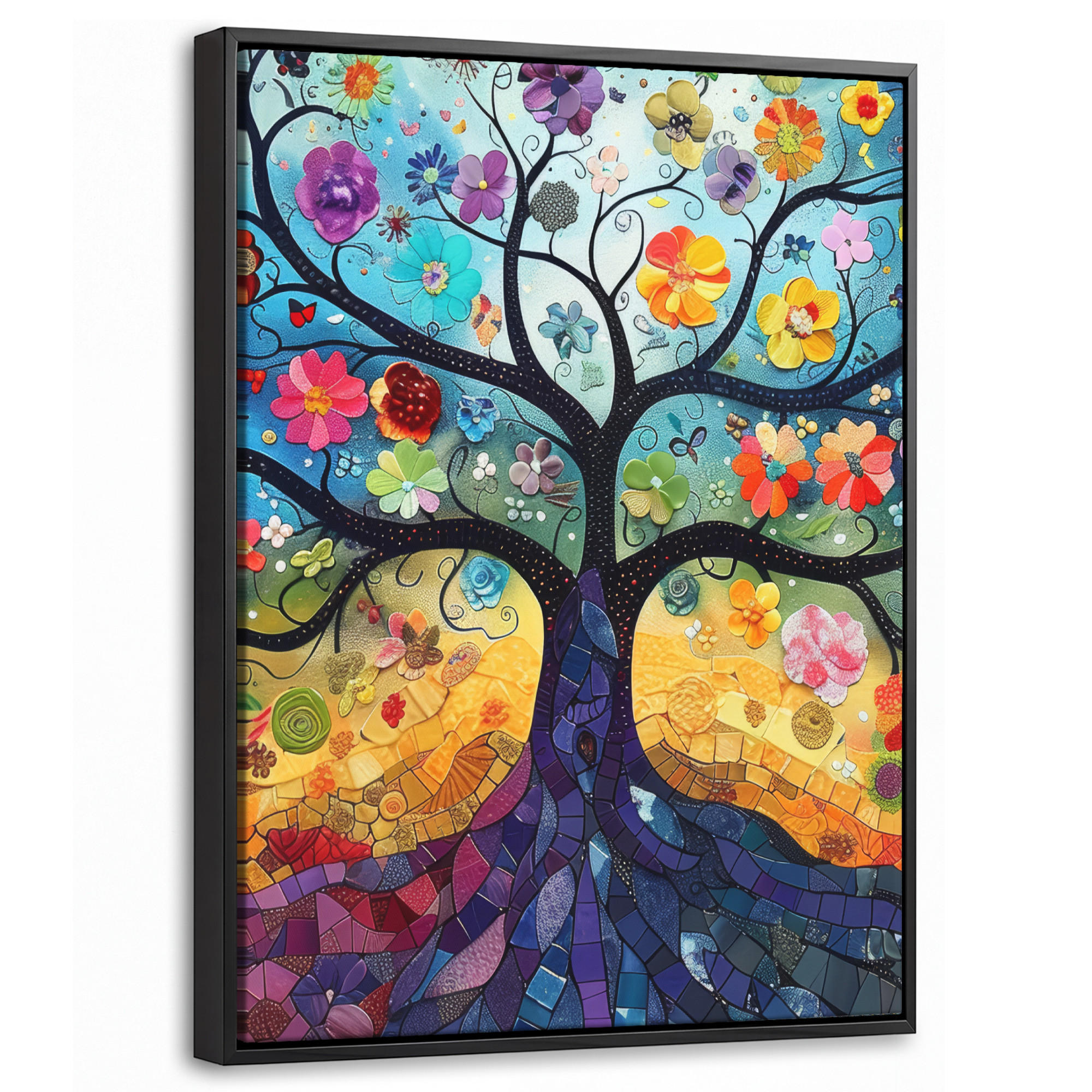 MuchoWow Leinwand Dunkelblau 30x40 cm