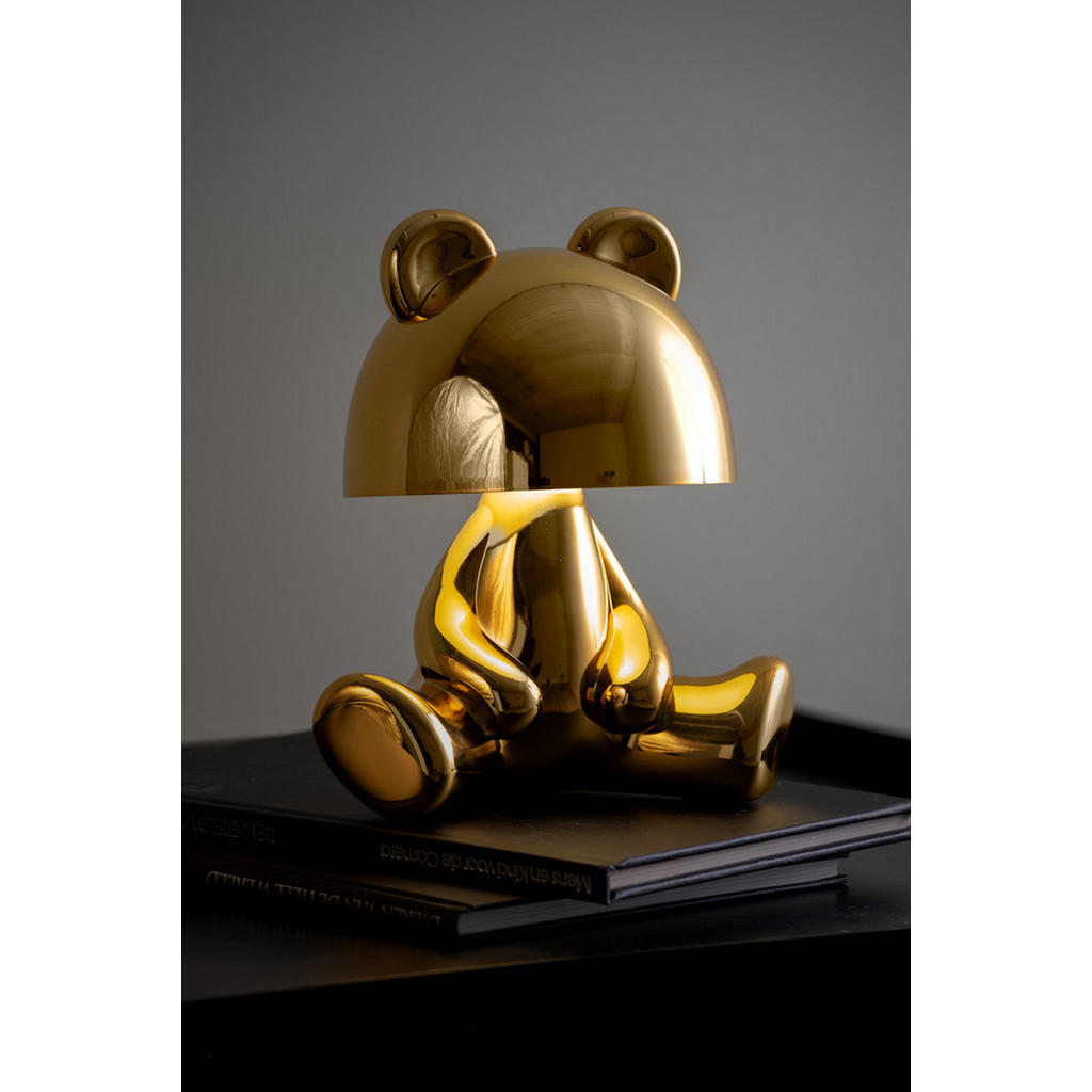 Thumbnail - Leitmotiv Tischlampe, Gold, Kunststoff, 17x24x22 cm, CE, Lampen & Leuchten, Innenbeleuchtung, Tischlampen, Tischlampen