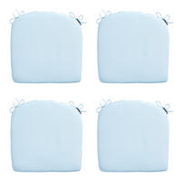 SITZKISSEN Panama 46/48 cm 4er-Set - Pastellblau, Textil (48/4/46cm) - Madison
