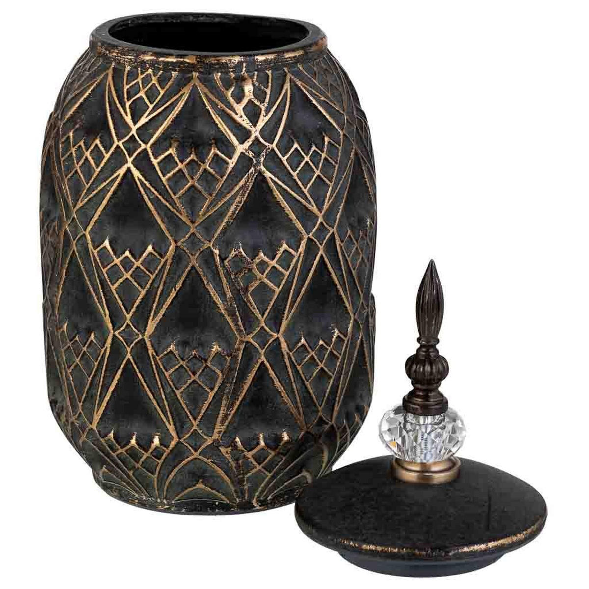 VASE aus Keramik, braun, 17x36cm - Braun, Keramik (36cm) - Wanderlust