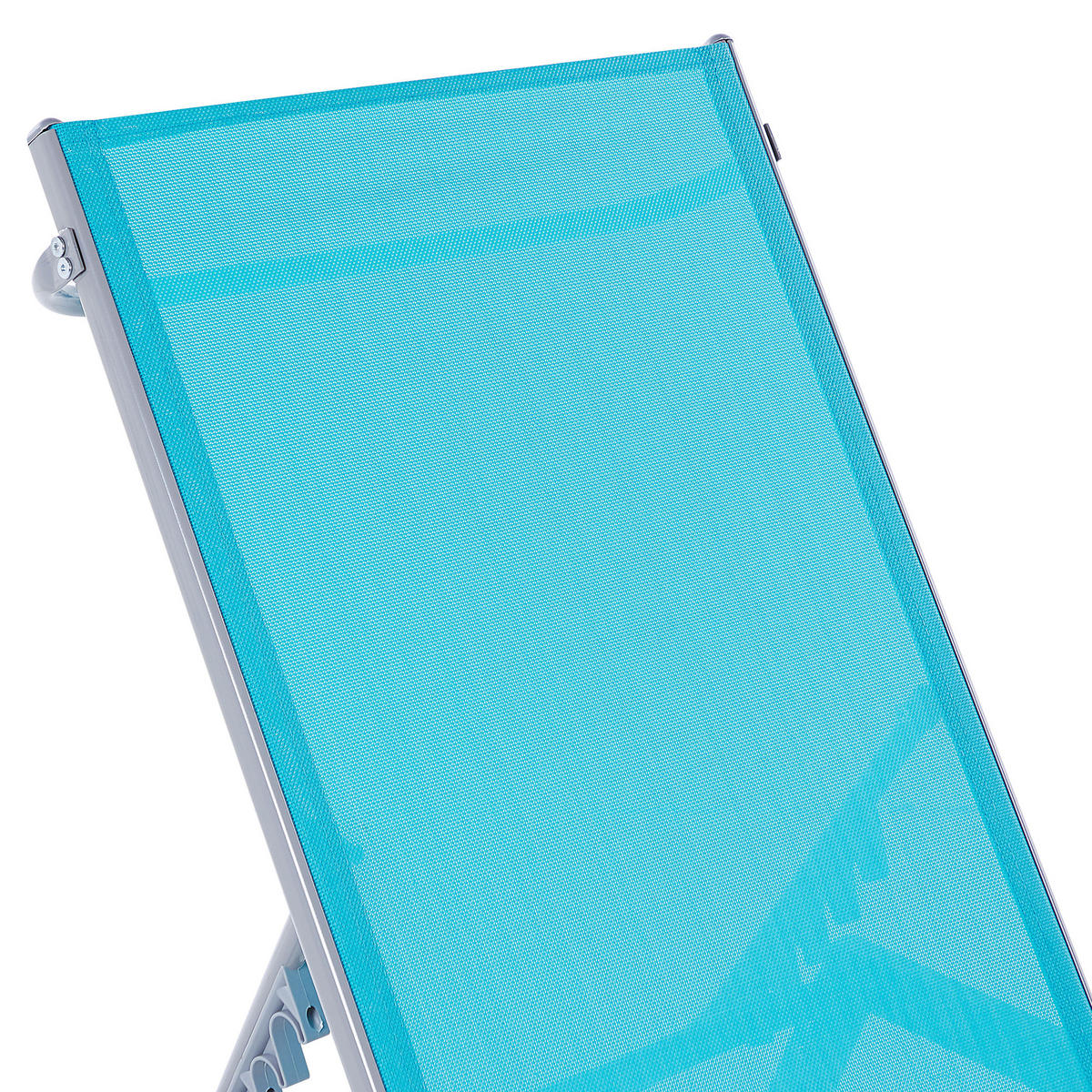 GARTENLIEGE Blau Noli - Blau, Metall (53/32/154cm) - Beliani