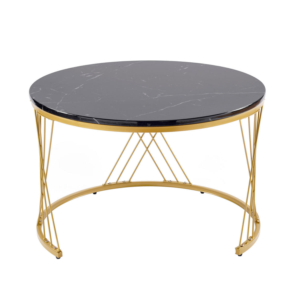 COUCHTISCH Satztisch 2er-Set Schwarz - Schwarz, Metall (115/45/45cm) - ComfortXL