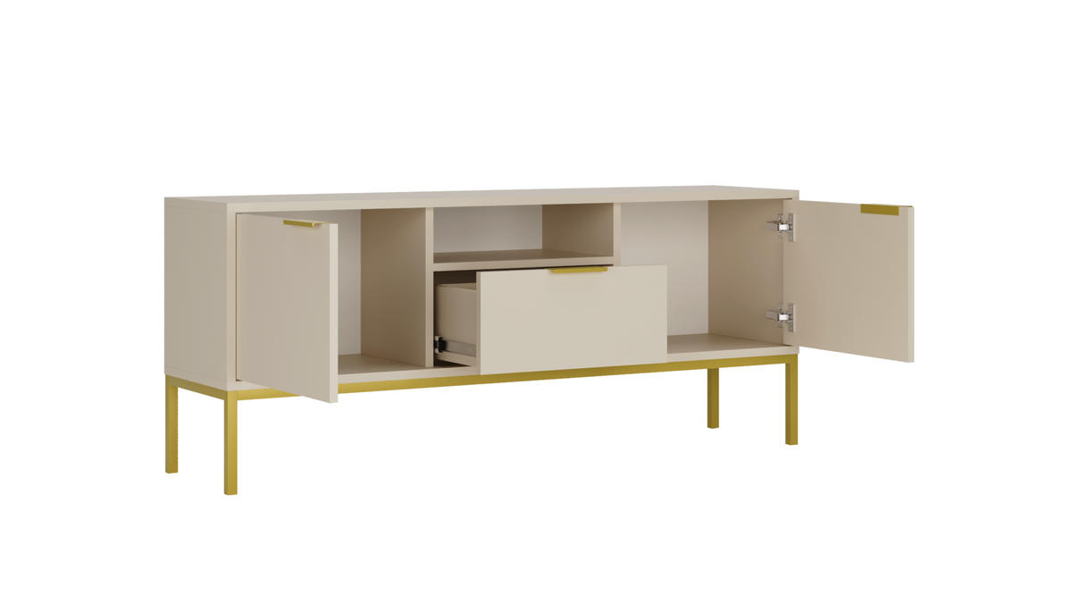 LOWBOARD Austin 33/56,4/135 cm - Beige, Holzwerkstoff (33/56/135cm) - Kocot Kids