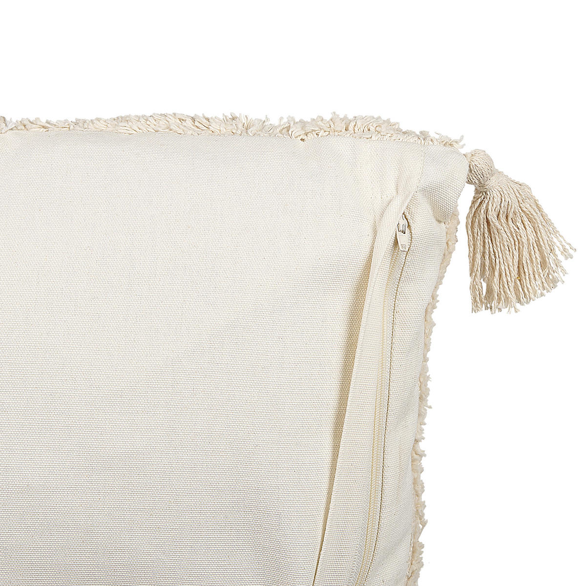 DEKOKISSEN 2er-Set Hellbeige 45/45 cm Avium - Beige, Naturmaterialien/Textil (45/45cm) - Beliani