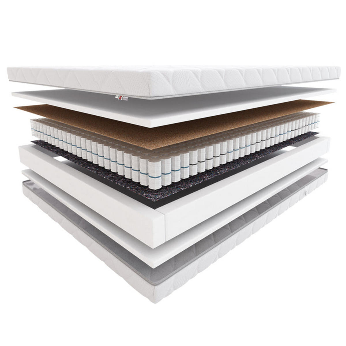 TASCHENMATRATZE Fandango - Weiß, Textil (140/200cm) - Hilding