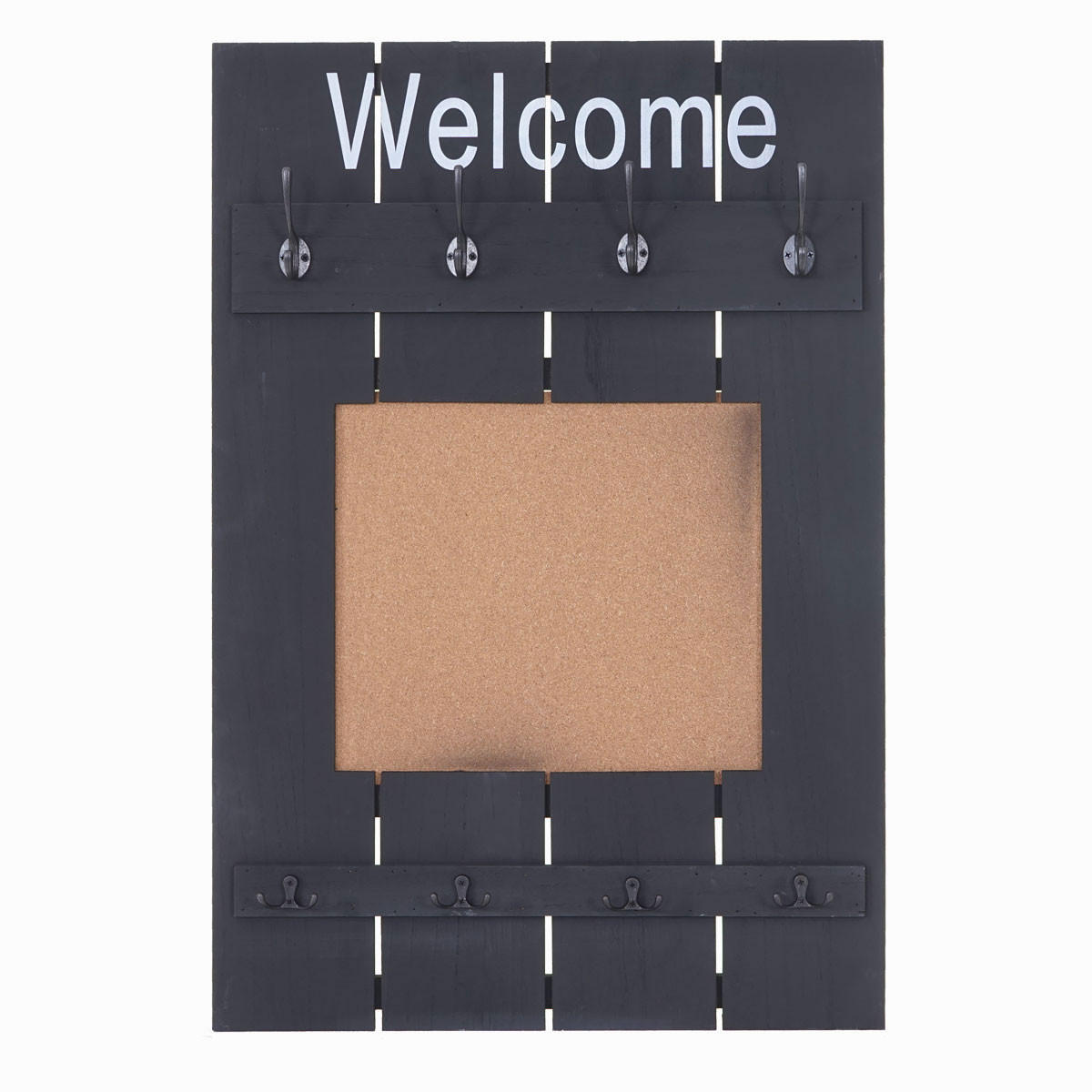 WANDGARDEROBE MIT PINNWAND Grau - Grau, Holz (60/91/3cm) - MCW