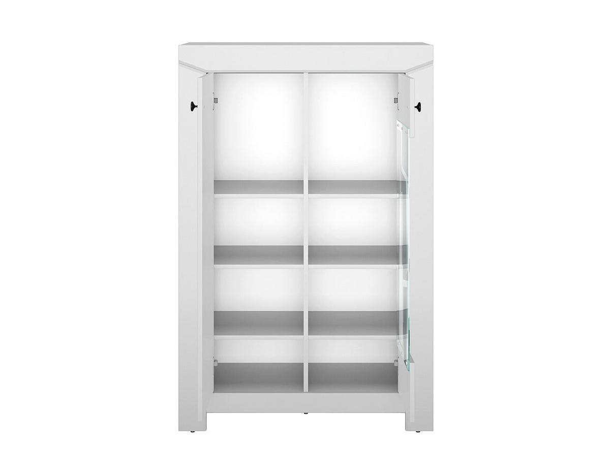 VITRINE – 92 cm – Terni – Grau / Eichefarben - Eichefarben/Grau, Holzwerkstoff (91.5/140/42cm) - hi-markt