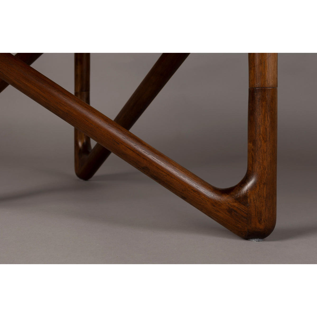 COUCHTISCH Naia Rund 80 cm Braun - Braun, Glas (80/80/40cm) - Dutchbone