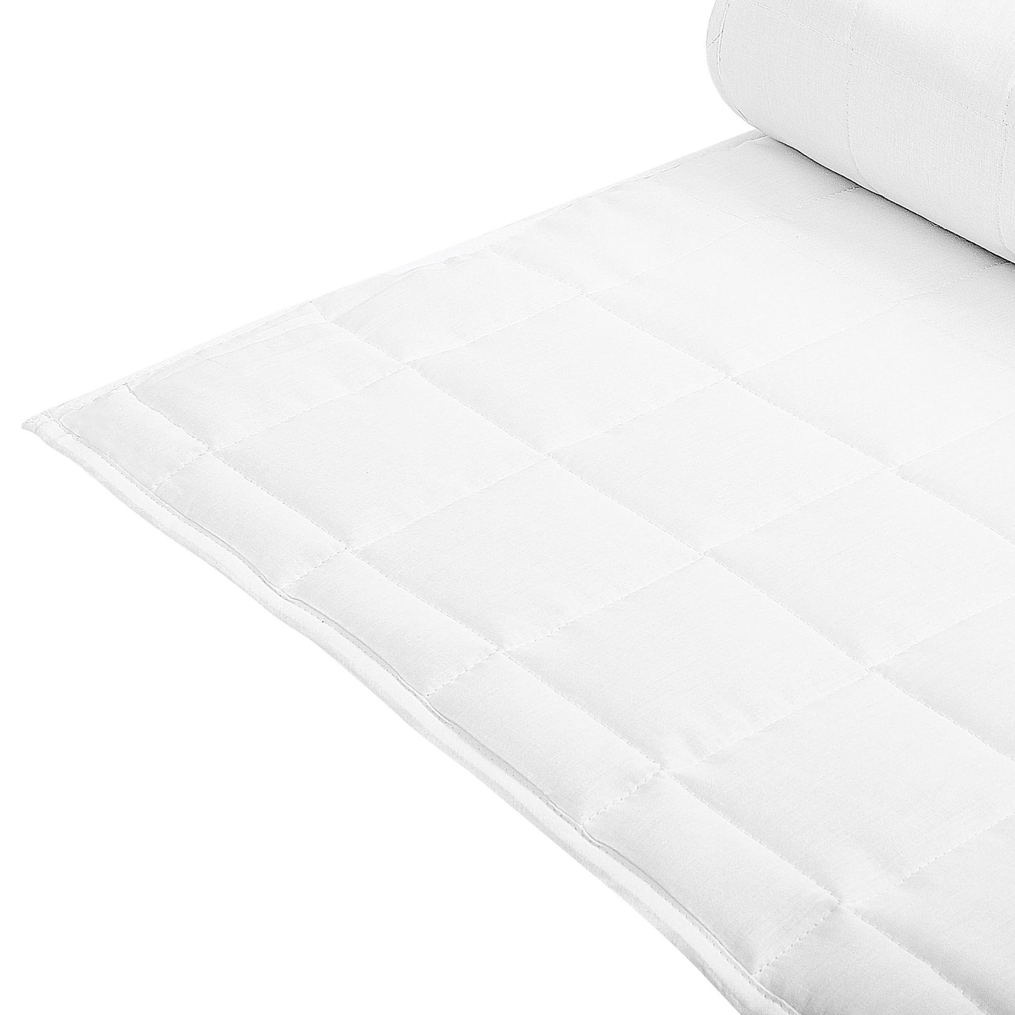 SOMMERBETTDECKE Weiß 220/240 cm Annapurna - Weiß, Textil (220/240cm) - Beliani