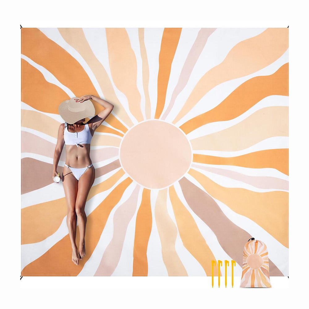 STRANDMATTE Picknickdecke 210*200CM - Orange, Textil (25/20cm)