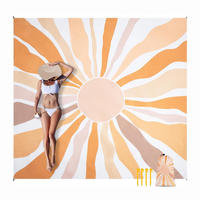 STRANDMATTE Picknickdecke 210*200CM - Orange, Textil (25/20cm)