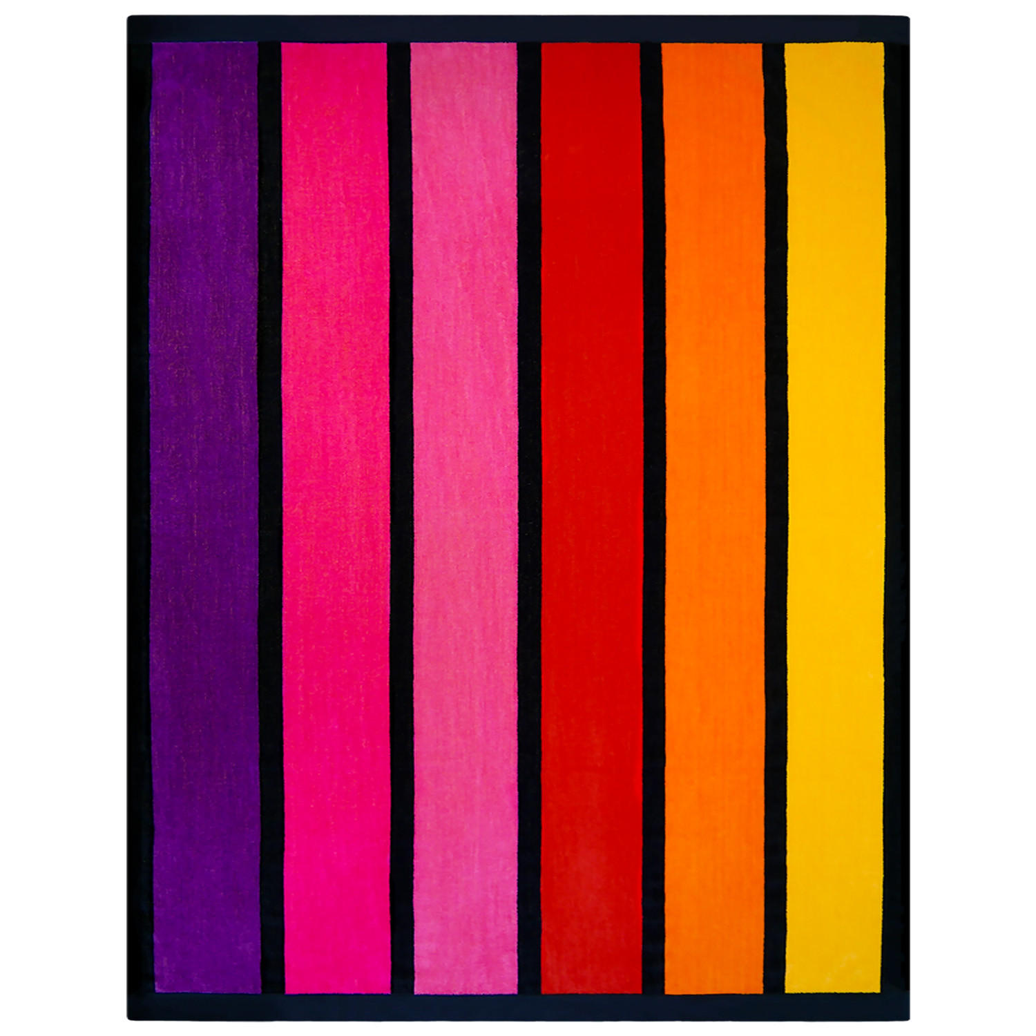 STRANDTUCH Frottee Velours Jacquard Happy Chic 140x180 400g/m² - Multicolor, Textil (140/180cm) - LE COMPTOIR DE LA PLAGE