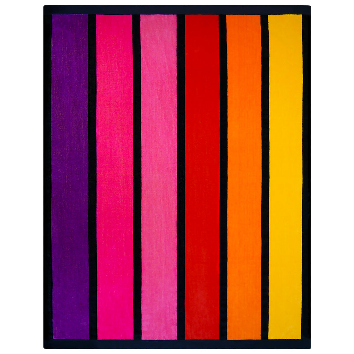 STRANDTUCH Frottee Velours Jacquard Happy Chic 140x180 400g/m² - Multicolor, Textil (140/180cm) - LE COMPTOIR DE LA PLAGE