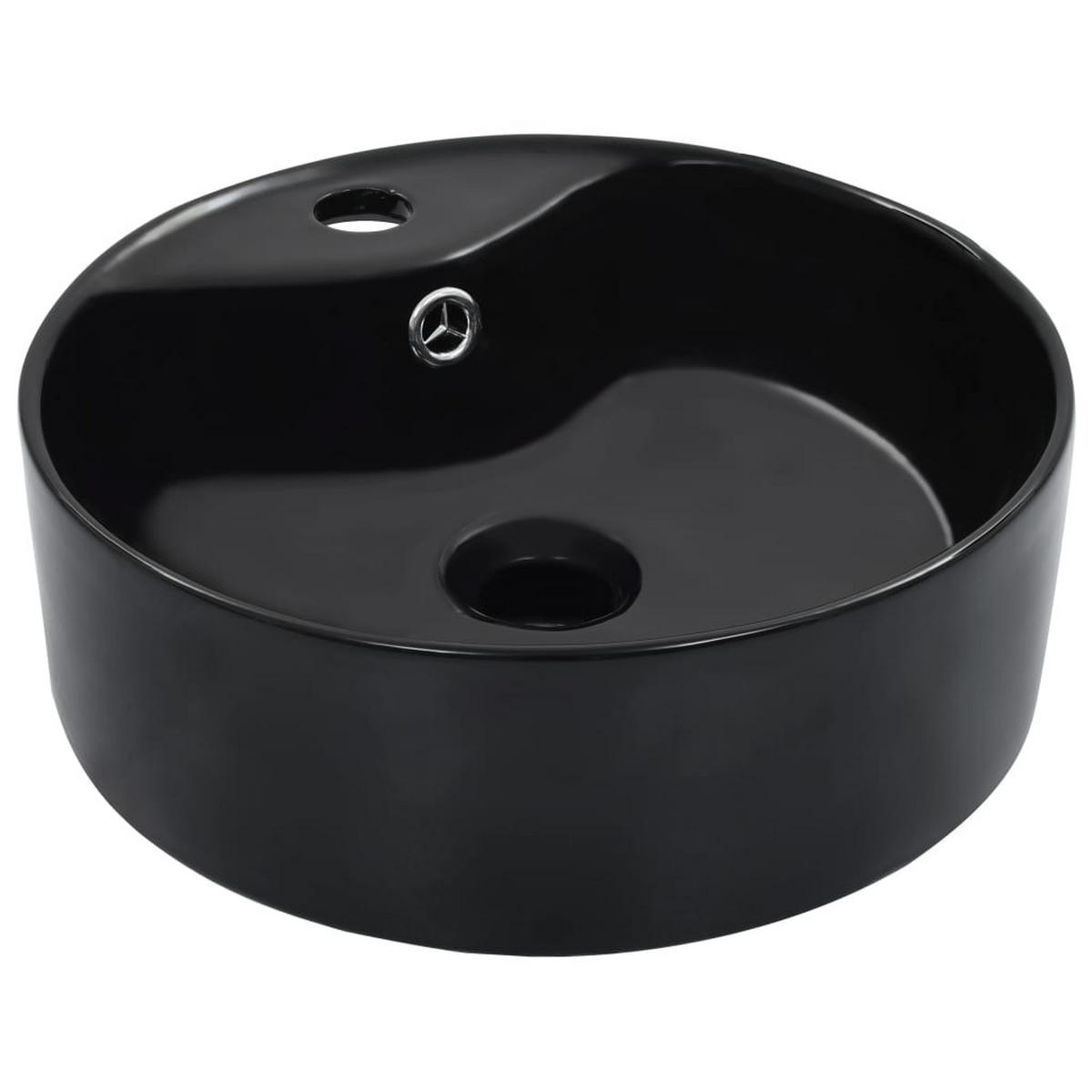 WASCHBECKEN Lamoureux 36/36/13 cm - Schwarz, Keramik (36/13/36cm) - Nettlife