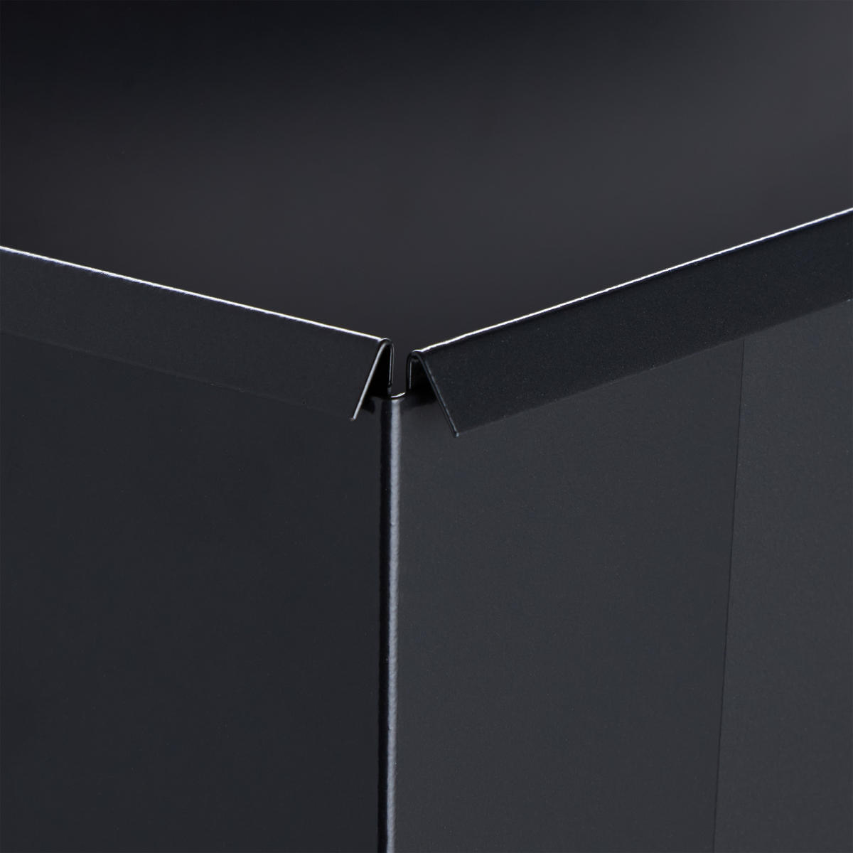 HOCHBEET - Schwarz, Metall (99/83/26cm) - Relaxdays