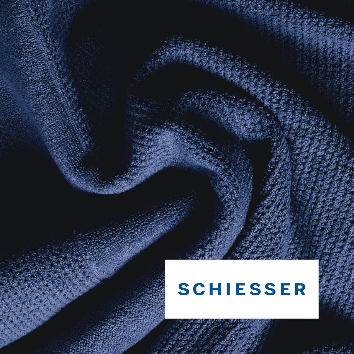 DUSCHTUCHSET Turin - 2-teilig - 70x140 cm - Dunkelblau - Dunkelblau, Textil (70/140cm) - SCHIESSER