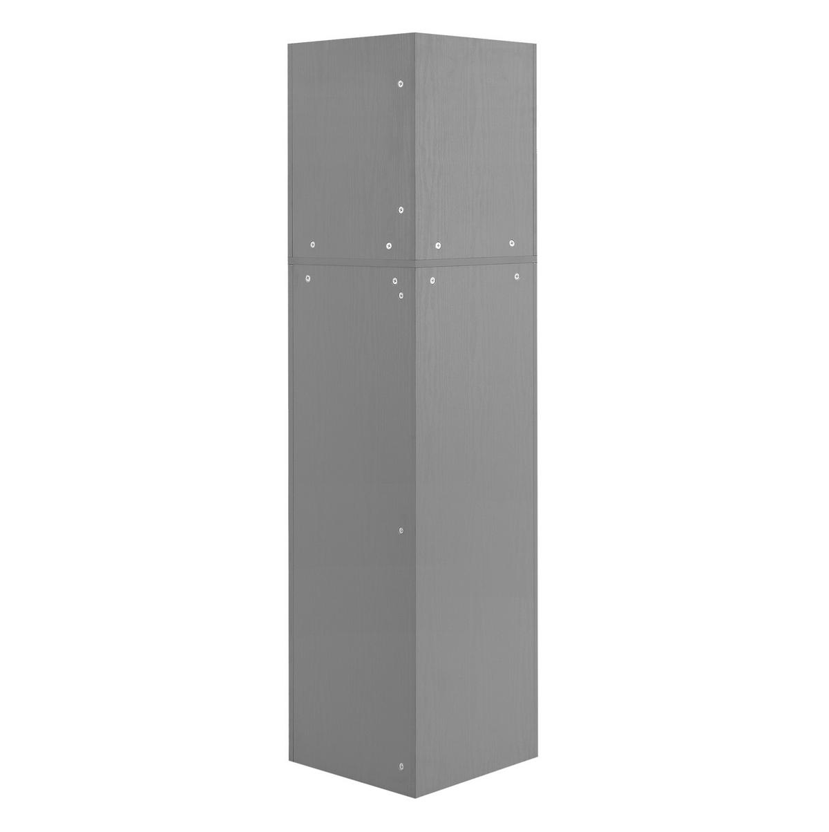 HOCHSCHRANK 36,5/36,5/155 cm aus Holzwerkstoff mit verstellbarem Einlegeboden Grau - Grau, Holzwerkstoff (36.5/155/36.5cm) - Modenvie