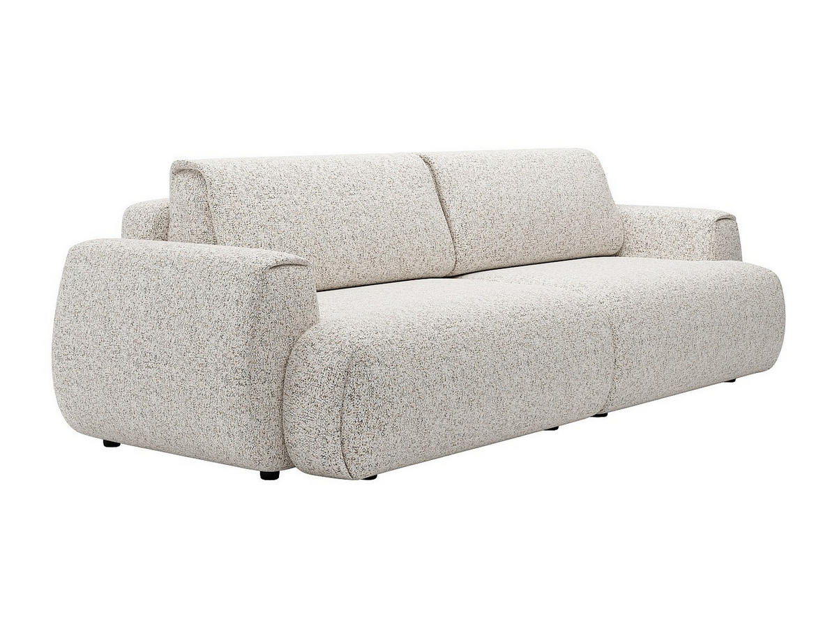 SCHLAFSOFA - 4 Personen - Stoff - Hellgrau - - Hellgrau, Textil (260/81/106cm) - Vente-Unique