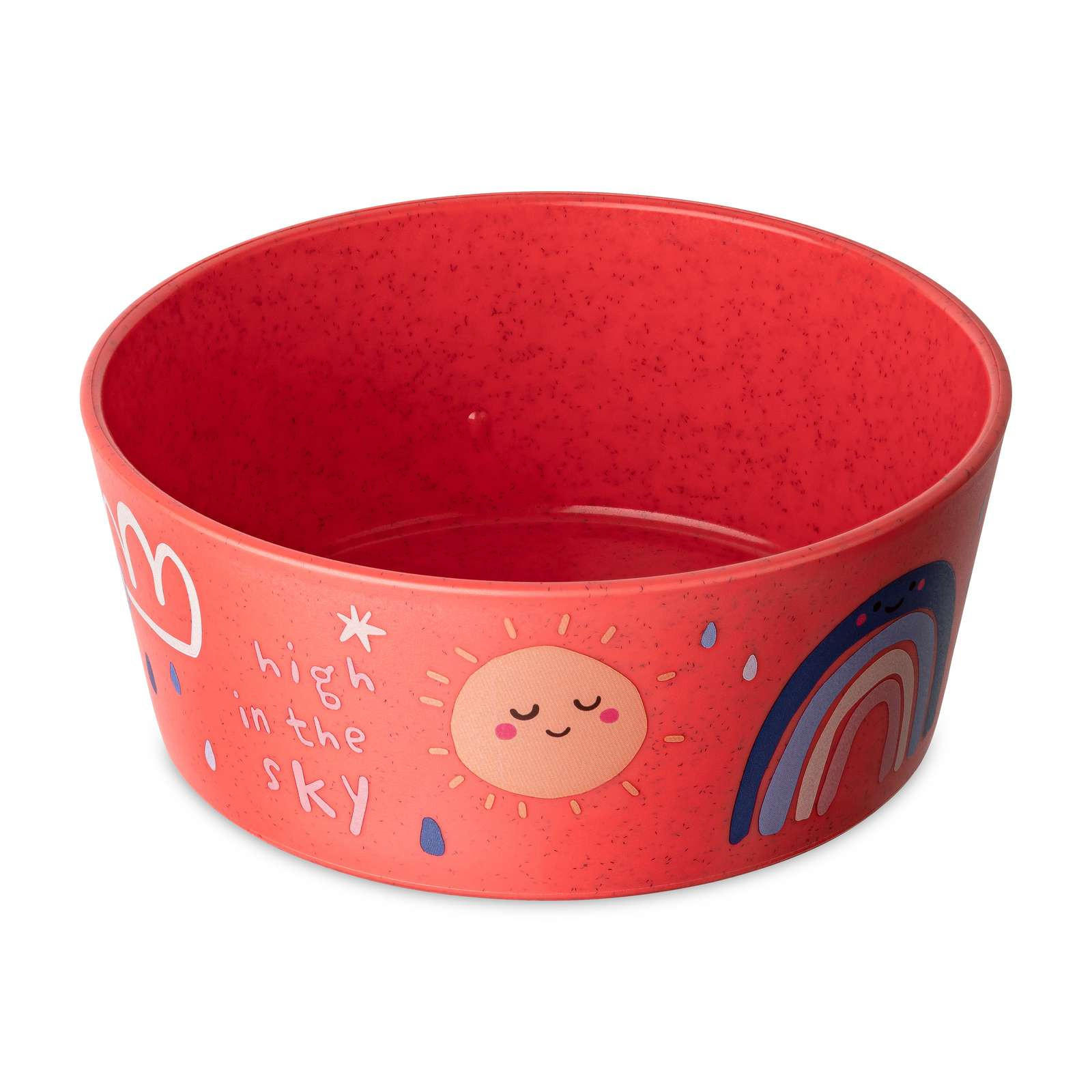 KINDERSCHALE Dreams Organic red 400 ml 12,3/12,3/5 cm - Rot, Kunststoff (12.3/5/12.3cm) - KOZIOL