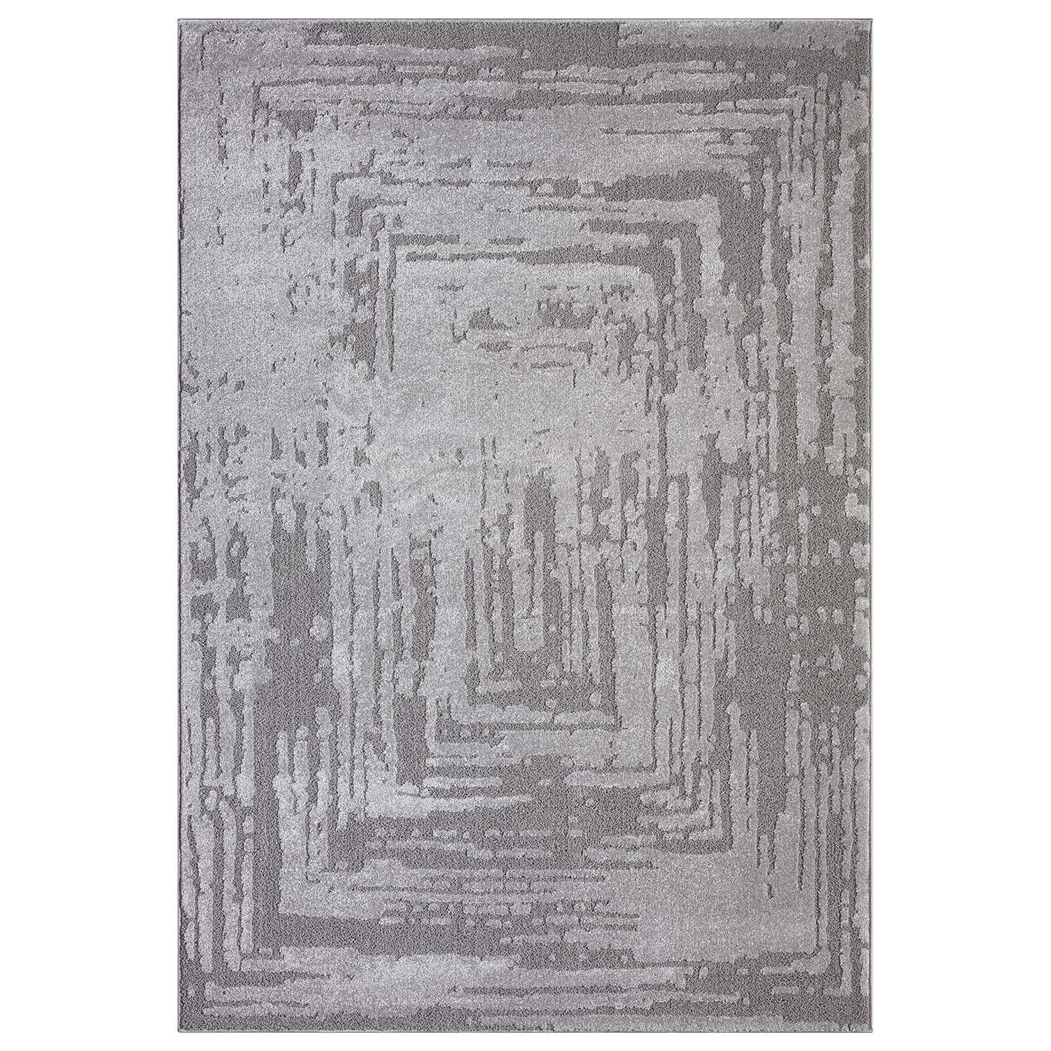 KURZFLOR-TEPPICH Flair 171 Grau 120x170 cm - Grau, Textil (120/170cm) - carpet city
