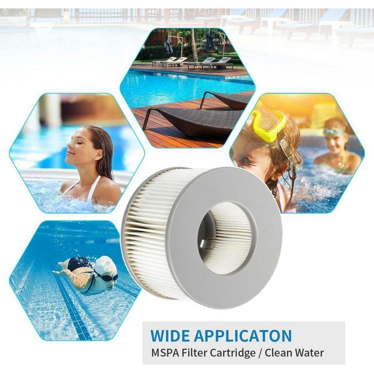 ERSATZFILTER 2-teiliges Set für Whirlpools - Grau, Kunststoff (10.5/10.3/13.9cm)